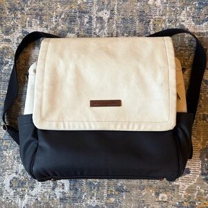 Petunia Pickle Bottom Boxy Backpack Diaper Bag in Birch/Black